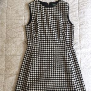 Cream and Black houndstooth dress